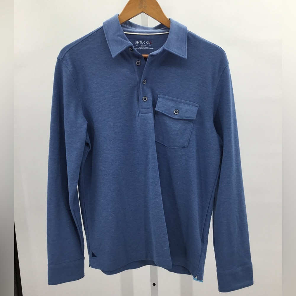 Untuckit Mens Collar Long Sleeve Size S